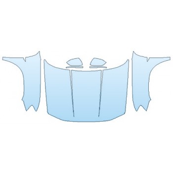 Precut PPF Kit – Clear Bra Paint Protection Film PAINT PROTECTION KIT - 2020 VOLKSWAGEN ATLAS R-LINE FULL HOOD (WRAPPED EDGES) FENDERS MIRRORS - PRECUT PPF CLEAR BRA WRAP