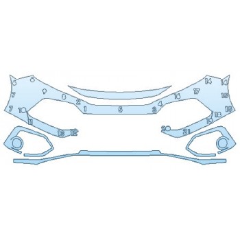 PAINT PROTECTION KIT - 2020 HONDA CIVIC HATCHBACK EX-L BUMPER - PRECUT PPF CLEAR BRA WRAP