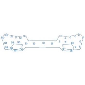 PAINT PROTECTION KIT - 2020 JEEP CHEROKEE ALTITUDE BUMPER - PRECUT PPF CLEAR BRA WRAP