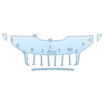 PAINT PROTECTION KIT - 2020 JEEP CHEROKEE UPLAND HOOD (24 INCH) FENDERS MIRRORS - PRECUT PPF CLEAR BRA WRAP