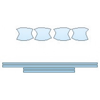 PAINT PROTECTION KIT - 2020 JEEP CHEROKEE UPLAND DOOR CUPS DOOR EDGE GUARD - PRECUT PPF CLEAR BRA WRAP