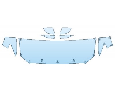 PAINT PROTECTION KIT - 2020 LINCOLN CONTINENTAL RESERVE HOOD (24 INCH) FENDERS MIRRORS - PRECUT PPF CLEAR BRA WRAP