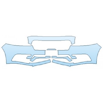 PAINT PROTECTION KIT - 2020 LINCOLN CONTINENTAL RESERVE BUMPER (PLATE CUTOUT) - PRECUT PPF CLEAR BRA WRAP