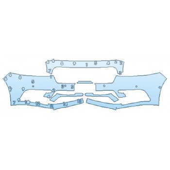 2020 LINCOLN CONTINENTAL RESERVE Bumper With Sensors (Plate Cutout)