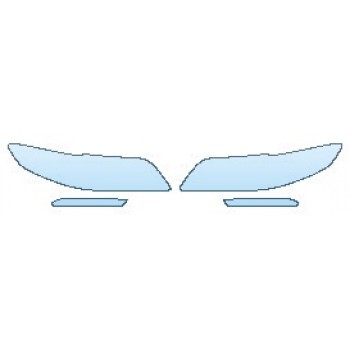 PAINT PROTECTION KIT - 2020 LINCOLN CONTINENTAL RESERVE HEADLIGHTS RUNNING LIGHTS - PRECUT PPF CLEAR BRA WRAP