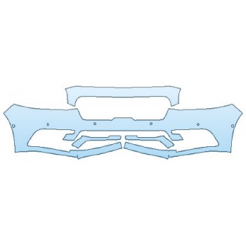 PAINT PROTECTION KIT - 2020 LINCOLN CONTINENTAL STANDARD BUMPER WITH SENSORS - PRECUT PPF CLEAR BRA WRAP