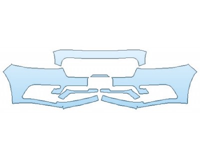 PAINT PROTECTION KIT - 2020 LINCOLN CONTINENTAL STANDARD BUMPER (PLATE CUTOUT) - PRECUT PPF CLEAR BRA WRAP