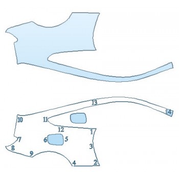 PAINT PROTECTION KIT - 2020 BMW 8 SERIES 840I XDRIVE COUPE FULL REAR QUARTERS - PRECUT PPF CLEAR BRA WRAP