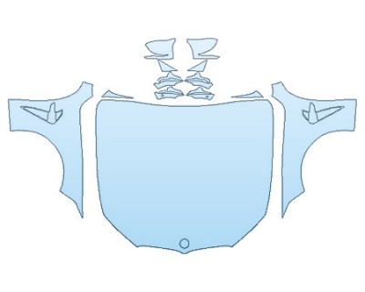 PAINT PROTECTION KIT - 2020 BMW 8 SERIES M8 M-COMPITION COUPE FULL HOOD (WRAPPED EDGES) FENDERS MIRRORS - PRECUT PPF CLEAR BRA WRAP