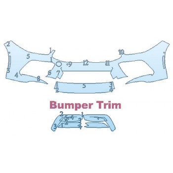 Precut PPF Kit – Clear Bra Paint Protection Film PAINT PROTECTION KIT - 2020 BMW 8 SERIES M8 M-COMPITION COUPE BUMPER - PRECUT PPF CLEAR BRA WRAP