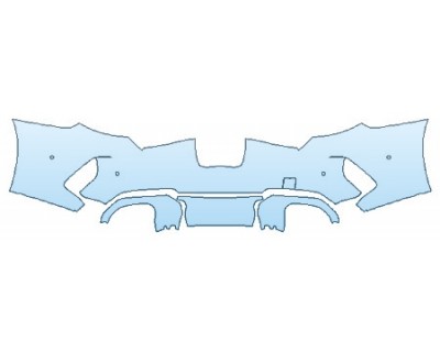 PAINT PROTECTION KIT - 2020 BMW 8 SERIES M8 M-COMPITION COUPE FULL REAR BUMPER - PRECUT PPF CLEAR BRA WRAP