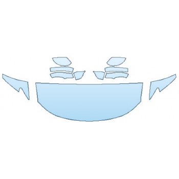 PAINT PROTECTION KIT - 2020 CHRYSLER PACIFICA TOURING HOOD (24 INCH) FENDERS MIRRORS - PRECUT PPF CLEAR BRA WRAP