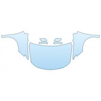 PAINT PROTECTION KIT - 2020 CHRYSLER VOYAGER L FULL HOOD (WRAPPED EDGES) FENDERS MIRRORS - PRECUT PPF CLEAR BRA WRAP