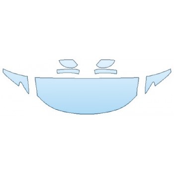 PAINT PROTECTION KIT - 2020 CHRYSLER VOYAGER L HOOD (24 INCH) FENDERS MIRRORS - PRECUT PPF CLEAR BRA WRAP