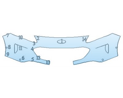 2020 FORD ESCAPE SE Bumper With Sensors (License Plate)