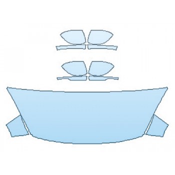 Precut PPF Kit – Clear Bra Paint Protection Film PAINT PROTECTION KIT - 2020 FORD ESCAPE SEL HOOD (24 INCH WRAPPED EDGES) FENDERS MIRRORS - PRECUT PPF CLEAR BRA WRAP