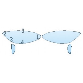 PAINT PROTECTION KIT - 2020 FORD ESCAPE SEL HEADLIGHTS - PRECUT PPF CLEAR BRA WRAP