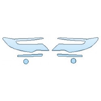 PAINT PROTECTION KIT - 2019 HONDA PILOT BLACK EDITION HEADLIGHTS FOG LIGHTS - PRECUT PPF CLEAR BRA WRAP