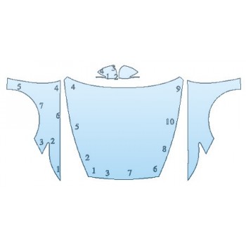 PAINT PROTECTION KIT - 2020 HYUNDAI SONATA LIMITED1 FULL HOOD FENDERS MIRRORS - PRECUT PPF CLEAR BRA WRAP