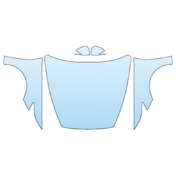 PAINT PROTECTION KIT - 2020 HYUNDAI SONATA LIMITED1 FULL HOOD (WRAPPED EDGES) FENDERS MIRRORS - PRECUT PPF CLEAR BRA WRAP