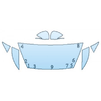 PAINT PROTECTION KIT - 2020 HYUNDAI SONATA LIMITED1 HOOD (24 INCH) FENDERS MIRRORS - PRECUT PPF CLEAR BRA WRAP