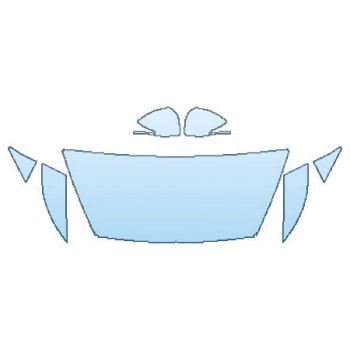 PAINT PROTECTION KIT - 2020 HYUNDAI SONATA LIMITED1 HOOD (24 INCH WRAPPED EDGES) FENDERS MIRRORS - PRECUT PPF CLEAR BRA WRAP