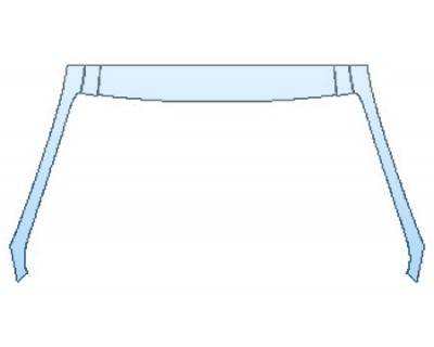 PAINT PROTECTION KIT - 2020 HYUNDAI SONATA SEL ROOF A-PILLARS (WITH PANORAMIC SUNROOF) - PRECUT PPF CLEAR BRA WRAP
