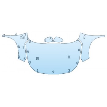 PAINT PROTECTION KIT - 2020 HYUNDAI VENUE DENIM FULL HOOD FENDERS MIRRORS - PRECUT PPF CLEAR BRA WRAP