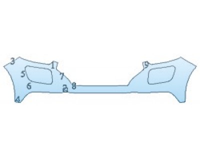 PAINT PROTECTION KIT - 2020 HYUNDAI VENUE SEL BUMPER - PRECUT PPF CLEAR BRA WRAP
