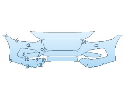 2020 JAGUAR XE P250 S Bumper With Washers And Sensors