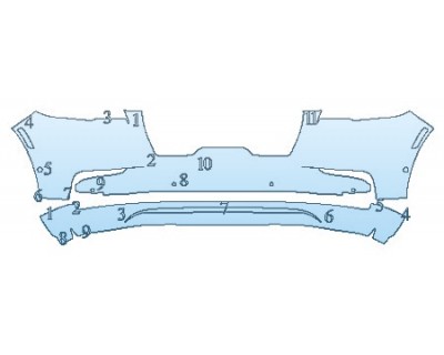 2020 LINCOLN AVIATOR GRAND TOURING Bumper (No License Plate Cutout)