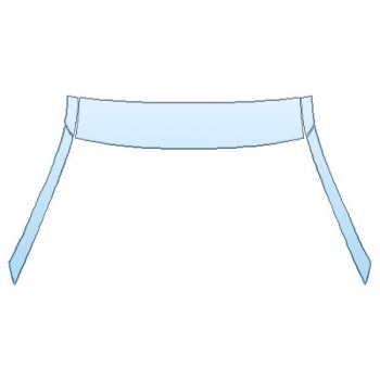 PAINT PROTECTION KIT - 2020 LINCOLN CORSAIR STANDARD ROOF A-PILLARS - PRECUT PPF CLEAR BRA WRAP