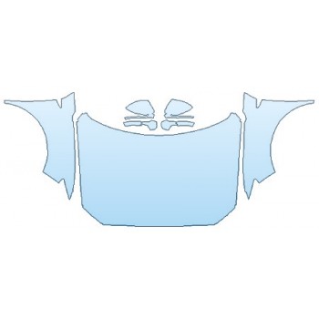 PAINT PROTECTION KIT - 2020 LINCOLN NAUTILUS BLACK LABEL FULL HOOD (WRAPPED EDGES) FENDERS MIRRORS - PRECUT PPF CLEAR BRA WRAP