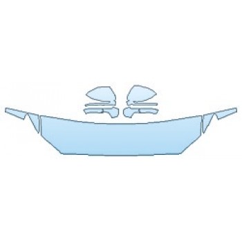 PAINT PROTECTION KIT - 2020 LINCOLN NAUTILUS BLACK LABEL HOOD (18 INCH) FENDERS MIRRORS - PRECUT PPF CLEAR BRA WRAP