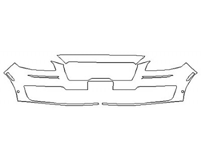 2020 LINCOLN NAUTILUS BLACK LABEL Bumper With License Plate Cutout (1 Piece)