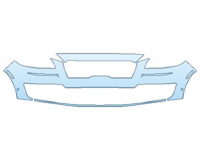 PAINT PROTECTION KIT - 2020 LINCOLN NAUTILUS BLACK LABEL BUMPER (2 PIECE) - PRECUT PPF CLEAR BRA WRAP