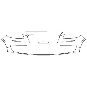 2020 LINCOLN NAUTILUS BLACK LABEL Bumper With License Plate Cutout (2 Piece)