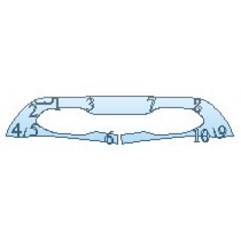 PAINT PROTECTION KIT - 2020 MERCEDES GLE-CLASS SUV GLE350 LOWER FRONT BUMPER (CHROME) - PRECUT PPF CLEAR BRA WRAP