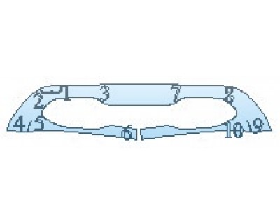 PAINT PROTECTION KIT - 2020 MERCEDES GLE-CLASS SUV GLE350 LOWER FRONT BUMPER (CHROME) - PRECUT PPF CLEAR BRA WRAP