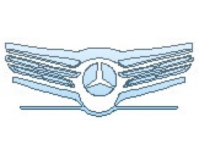 PAINT PROTECTION KIT - 2020 MERCEDES GLE-CLASS SUV GLE350 GRILLE - PRECUT PPF CLEAR BRA WRAP