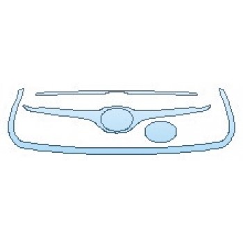 PAINT PROTECTION KIT - 2020 TOYOTA HIGHLANDER LIMITED GRILLE - PRECUT PPF CLEAR BRA WRAP