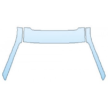 PAINT PROTECTION KIT - 2020 TOYOTA HIGHLANDER PLATINUM ROOF A-PILLARS (SUNROOF) - PRECUT PPF CLEAR BRA WRAP