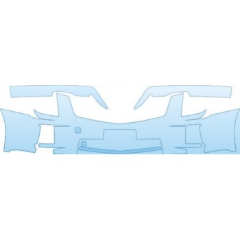 PAINT PROTECTION KIT - 2009 CADILLAC SRX SPORT BUMPER WITH PLATE CUT OUT(SPORT) KIT - PRECUT PPF CLEAR BRA WRAP