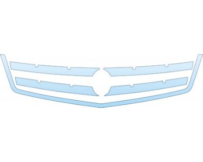 PAINT PROTECTION KIT - 2007 CADILLAC SRX SPORT GRILLE(SPORT) KIT - PRECUT PPF CLEAR BRA WRAP