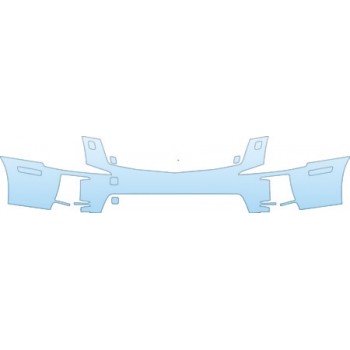 PAINT PROTECTION KIT - 2007 CADILLAC STS V UPPER BUMPER KIT - PRECUT PPF CLEAR BRA WRAP