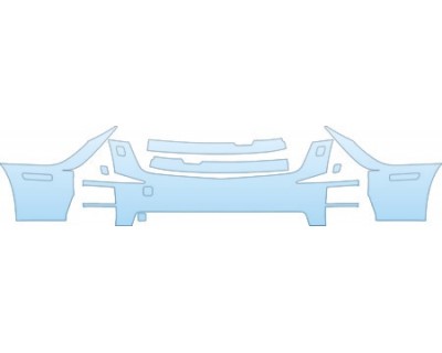 PAINT PROTECTION KIT - 2006 CADILLAC STS BASE BUMPER (WITH WASHERS) KIT - PRECUT PPF CLEAR BRA WRAP