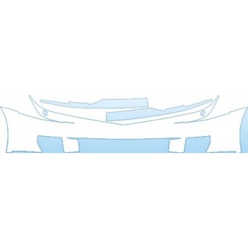 PAINT PROTECTION KIT - 2009 CADILLAC XLR V BUMPER(WITH WASHERS) KIT - PRECUT PPF CLEAR BRA WRAP