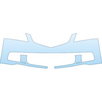 PAINT PROTECTION KIT - 2005 ACURA TSX BASE MODEL SHORT BUMPER (LESS COVERAGE) - PRECUT PPF CLEAR BRA WRAP