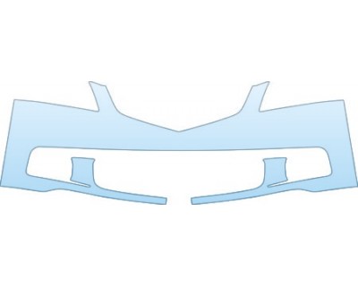 PAINT PROTECTION KIT - 2004 ACURA TSX BASE MODEL SHORT BUMPER (LESS COVERAGE) - PRECUT PPF CLEAR BRA WRAP