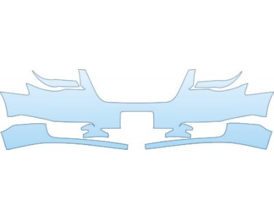 PAINT PROTECTION KIT - 2008 CHRYSLER TOWN &AMP; COUNTRY TOURING BUMPER WITH PLATE CUT OUT(30 INCH) KIT - PRECUT PPF CLEAR BRA WRAP